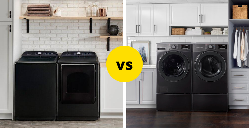 Front load vs top load washers and dryers