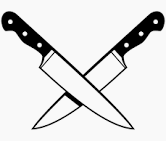 Kitchen safety when using sharp knives